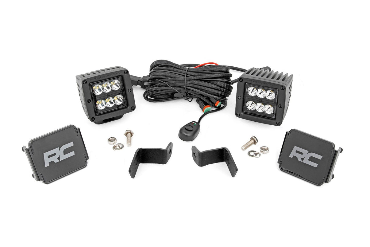 LED Light Kit | Ditch Mount | 2" Black Pair | Spot | Ford F-150 (15-25)/F-150 Lightning (22-25)  | 71028