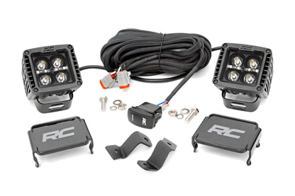 LED Light Pair | Ditch Mount | 2" Black DRL | Ford F-150 (15-25)/F-150 Lightning (22-25)  | 71031