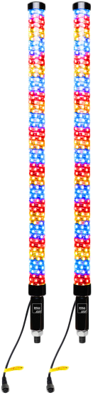 Bluetooth 2" Fat Led Whip 1 Pr Led Fat Whips