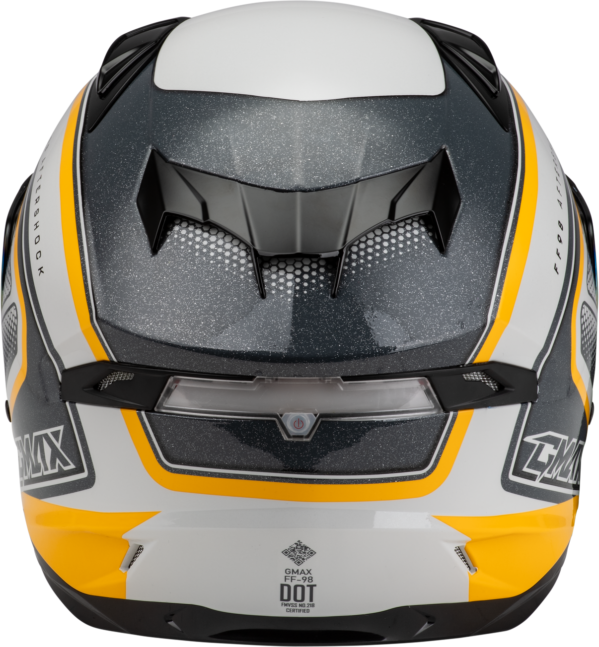 Ff 98 Aftershock Helmet White/Metallic Silver 3x