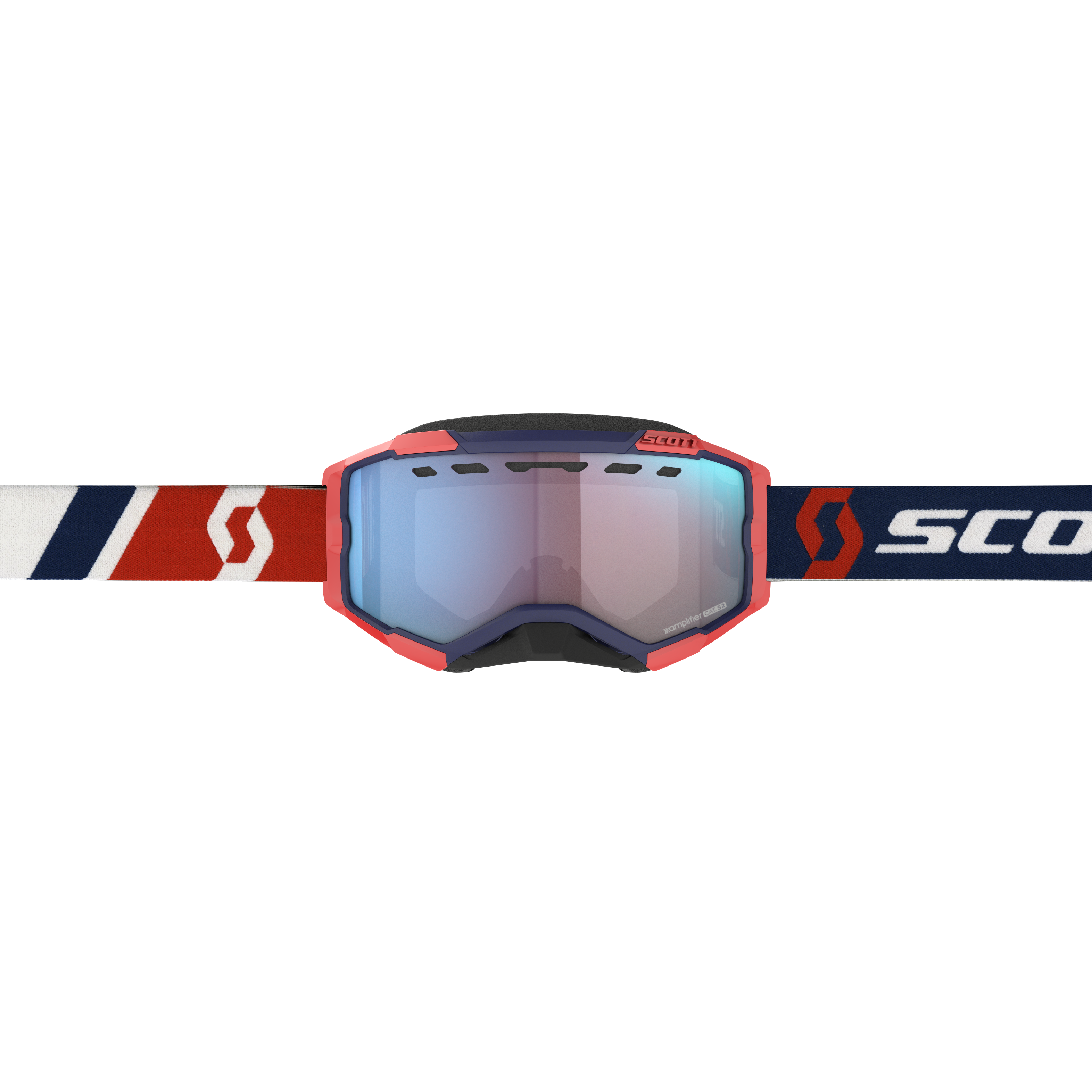Fury Snowcross Goggle Red/ Blue Enhancer Blue Chrome