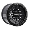 Alpha 6R Beadlock | Satin Black w/ Gloss Black Ring