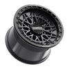 Alpha 6R Beadlock | Satin Black w/ Gloss Black Ring