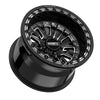 Metal FX Slayer R Beadlock (15x10) Gloss Black/Machined on Journey Rock Poison tires – 5x4.5 Bolt Pattern
