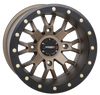 System 3 SB4 15x10 Bronze Beadlock Wheels + Journey Rock Poison tires (Mounted Kit) – 4x137 | Fits Can-Am X3, Commander, Honda Talon | Wide Stance Setup