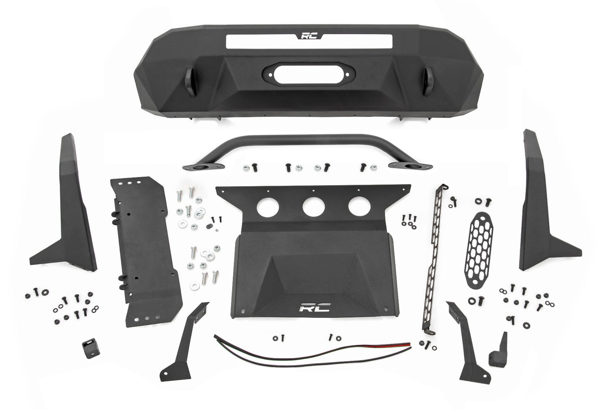 Front Bumper | High Clearance | 12000-Lb Pro Series Winch | Synthetic Rope Toyota Tacoma 4WD (16-23) | 10717