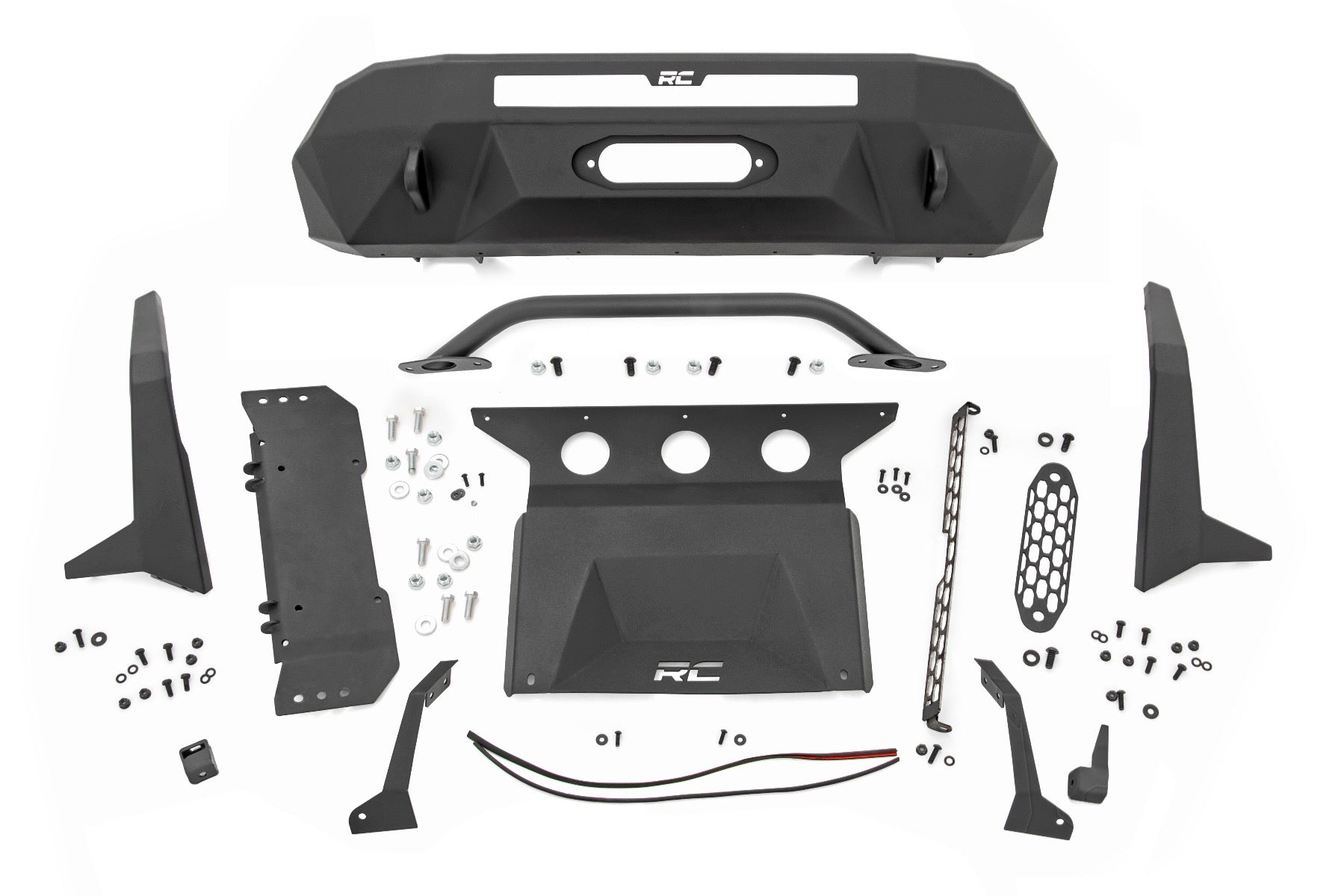 Front Bumper | High Clearance | 12000-Lb Pro Series Winch | Synthetic Rope Toyota Tacoma 4WD (16-23) | 10717