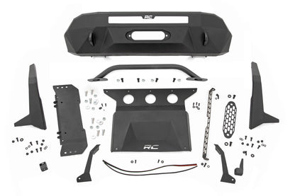 Front Bumper | High Clearance | 12000-Lb Pro Series Winch | Synthetic Rope Toyota Tacoma 4WD (16-23) | 10717