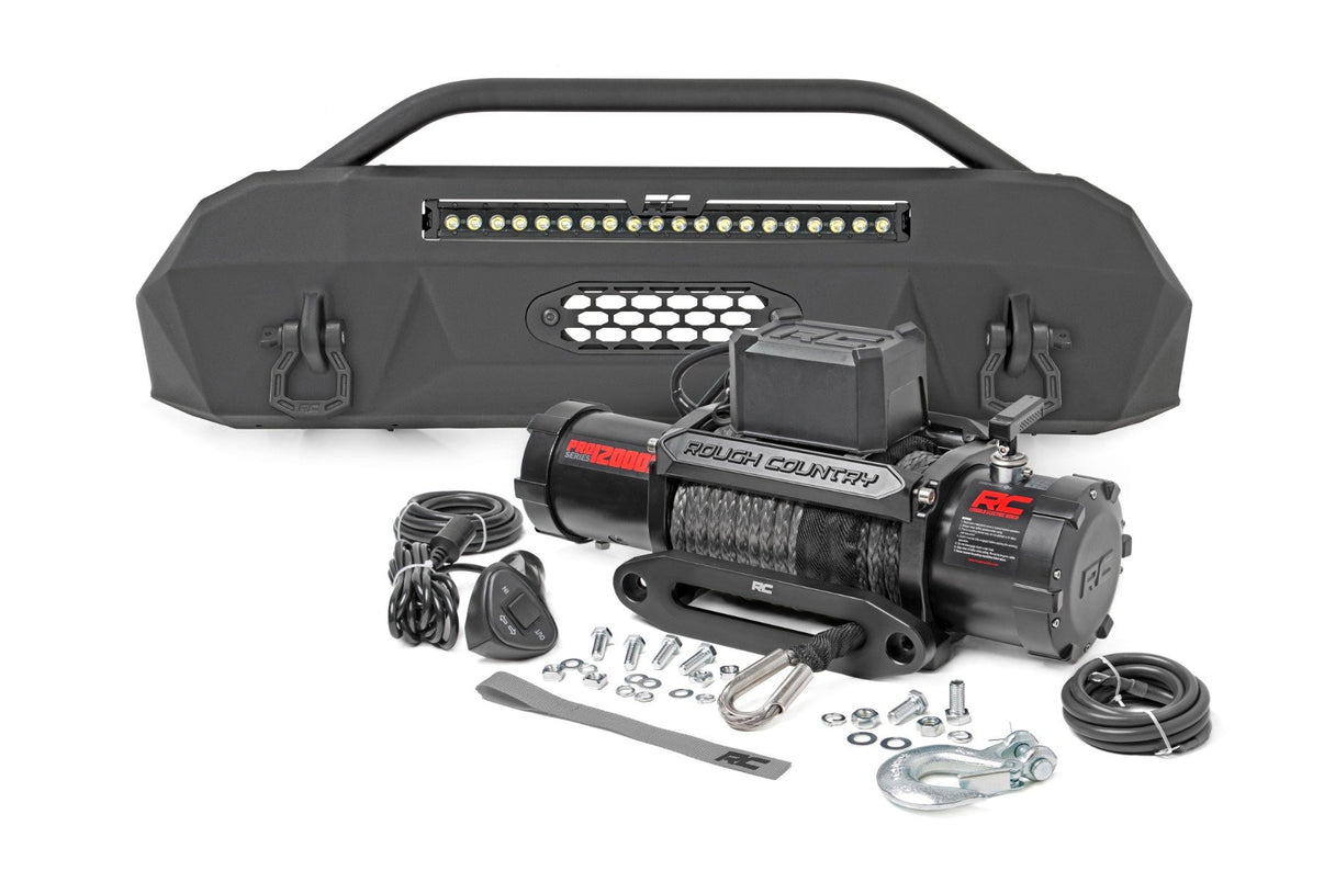 Front Bumper | Hybrid | 20" Blk DRL LED | Toyota Tacoma 4WD (2016-2023) | 10727