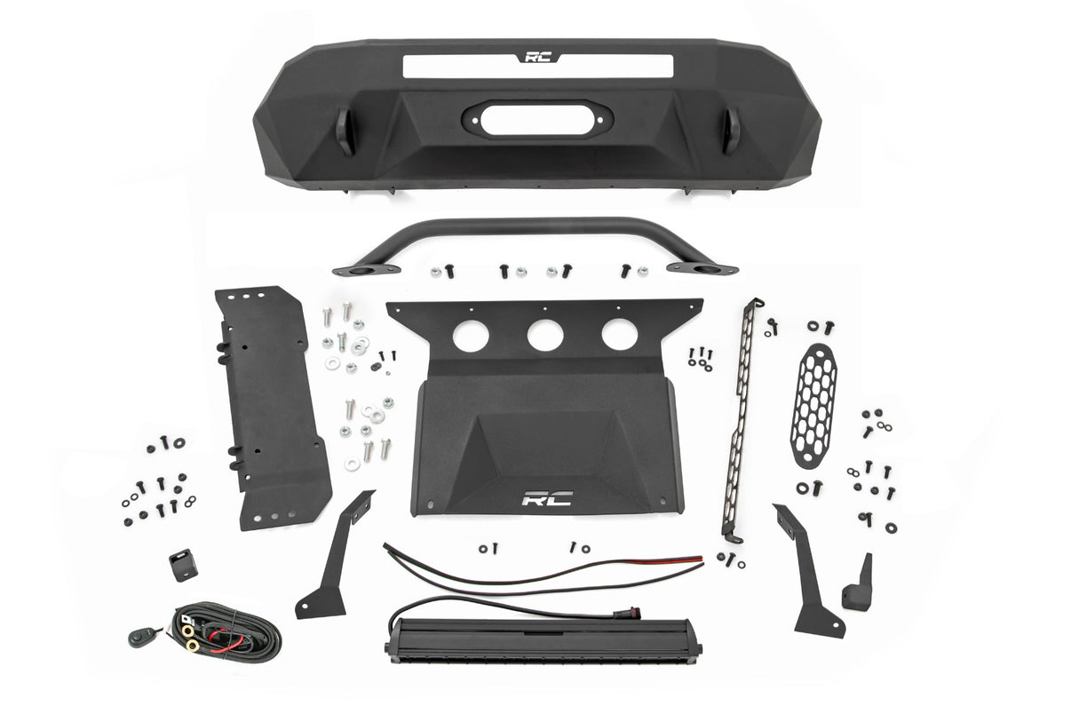 Front Bumper | Hybrid | 20" Blk DRL LED | Toyota Tacoma 2WD/4WD (2016-2023) | 10724