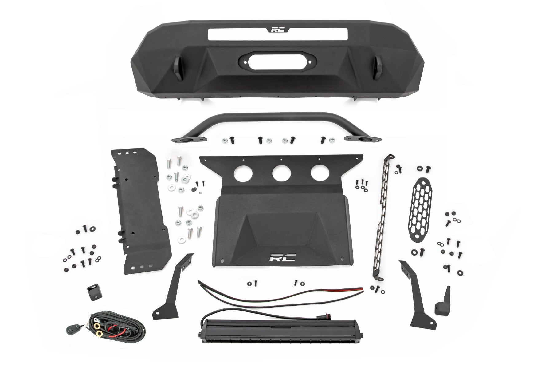 Front Bumper | Hybrid | 20" Blk DRL LED | Toyota Tacoma 2WD/4WD (2016-2023) | 10724