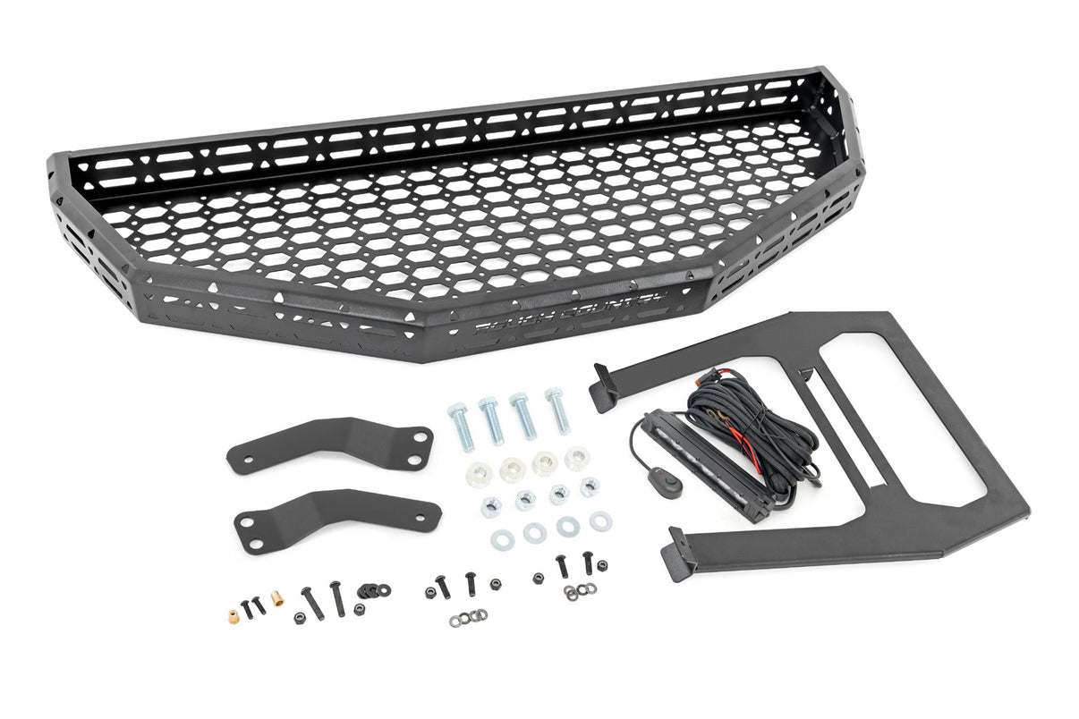 Front Cargo Rack |Black Series LED | 6" Light | Slim Line | Honda Pioneer 1000  | 92059