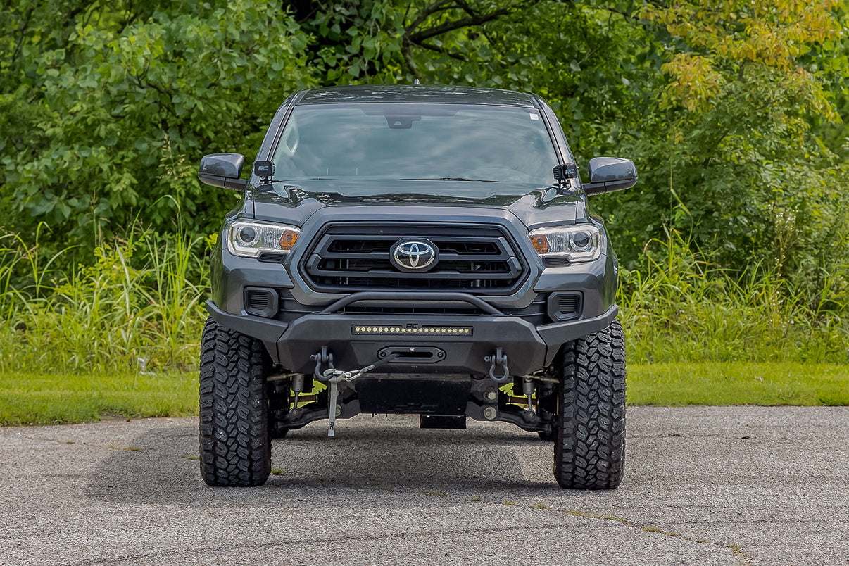 Front Bumper | High Clearance | 12000-Lb Pro Series Winch | Synthetic Rope Toyota Tacoma 4WD (16-23) | 10716