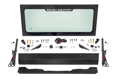 Rough Country | Electric Tilt Windshield | Glass | Honda Pioneer 1000  | 98316222