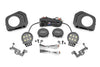 Rough Country | LED Fog Light Kit | 3.5 Inch Round Black Series | Amber DRL | Toyota Tacoma (16-23) | 71095