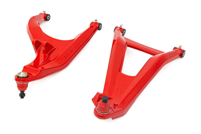 Rough Country | Aluminum Control Arms | High Clearance w/ 2" Forward Offset | Can-Am Defender HD 5/HD 8/HD 9/HD 10 | 97041RED