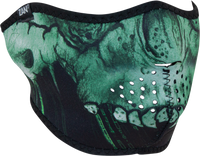 Neoprene Half Face Mask Cyber Skull