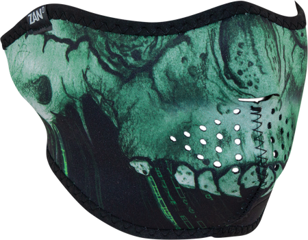 Neoprene Half Face Mask Cyber Skull