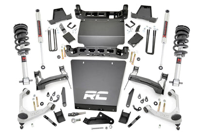 7 Inch Stamped Steel LCA Lift Kit | Forged UCA | Bracket | M1 Struts/M1 | Chevy/GMC 1500 (16-18) | 11640