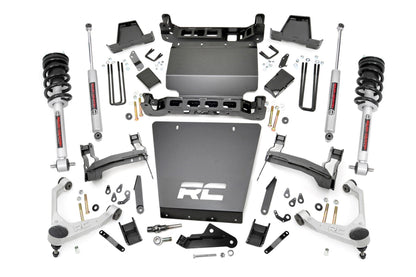 7 Inch Stamped Steel LCA Lift Kit | Forged UCA | Bracket | N3 Struts | Chevy/GMC 1500 (16-18) | 11633