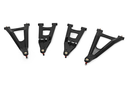 Rough Country | Black Forged Alum High Clearance 2" Fwd Offset Control Arms w/Ball Joints | Polaris Ranger 1000XP | 93155BLK
