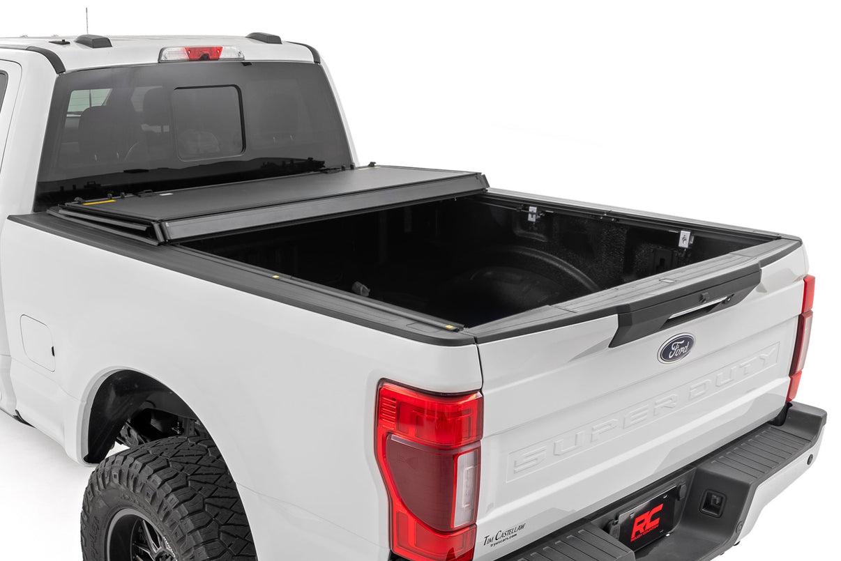 Hard Tri-Fold Flip Up Bed Cover | 6'10" Bed | Ford F-250/F-350 Super Duty (17-25) | 49220651