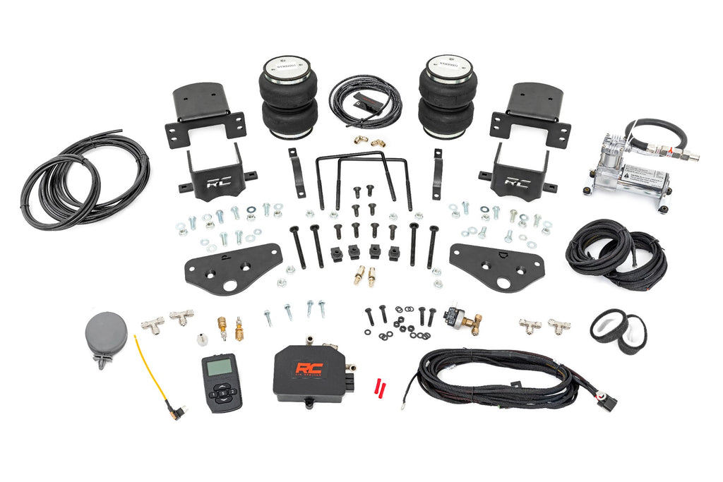 Rough Country | Air Spring Kit w/compressor | Wireless Controller | Ford F-250/F-350 Super Duty (17-26) | 10038AWC