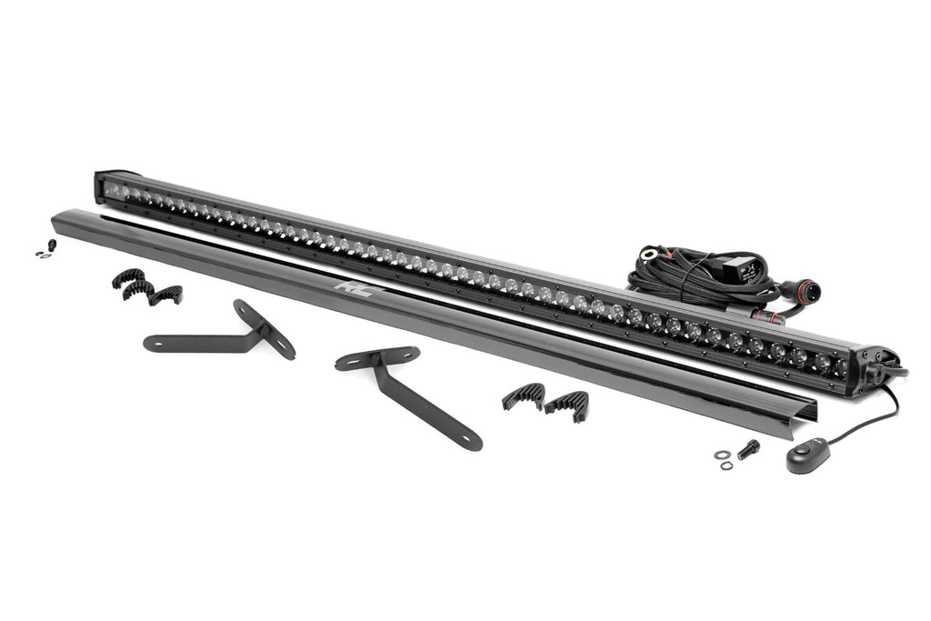 Rough Country | LED Light | Deck Roof | 50" Blk Single Row | Can-Am Defender MAX HD10 | 97096