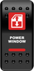 MOOSE UTILITY Rocker Switch - Power Window - Red WIN-PWR-R