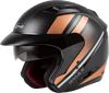 Of 77 Open Face Reform Helmet Matte Black/Copper/Silver Sm