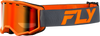 Yth Focus Snow Goggle Char/Org W/ Red Mirror/Amber Lens