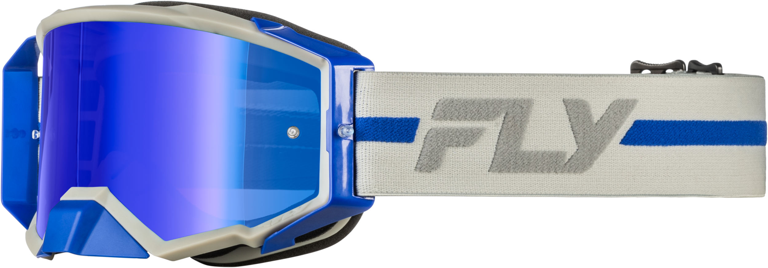 Zone Pro Goggle Grey/Blue W/ Blue Mirror/Smoke Lens