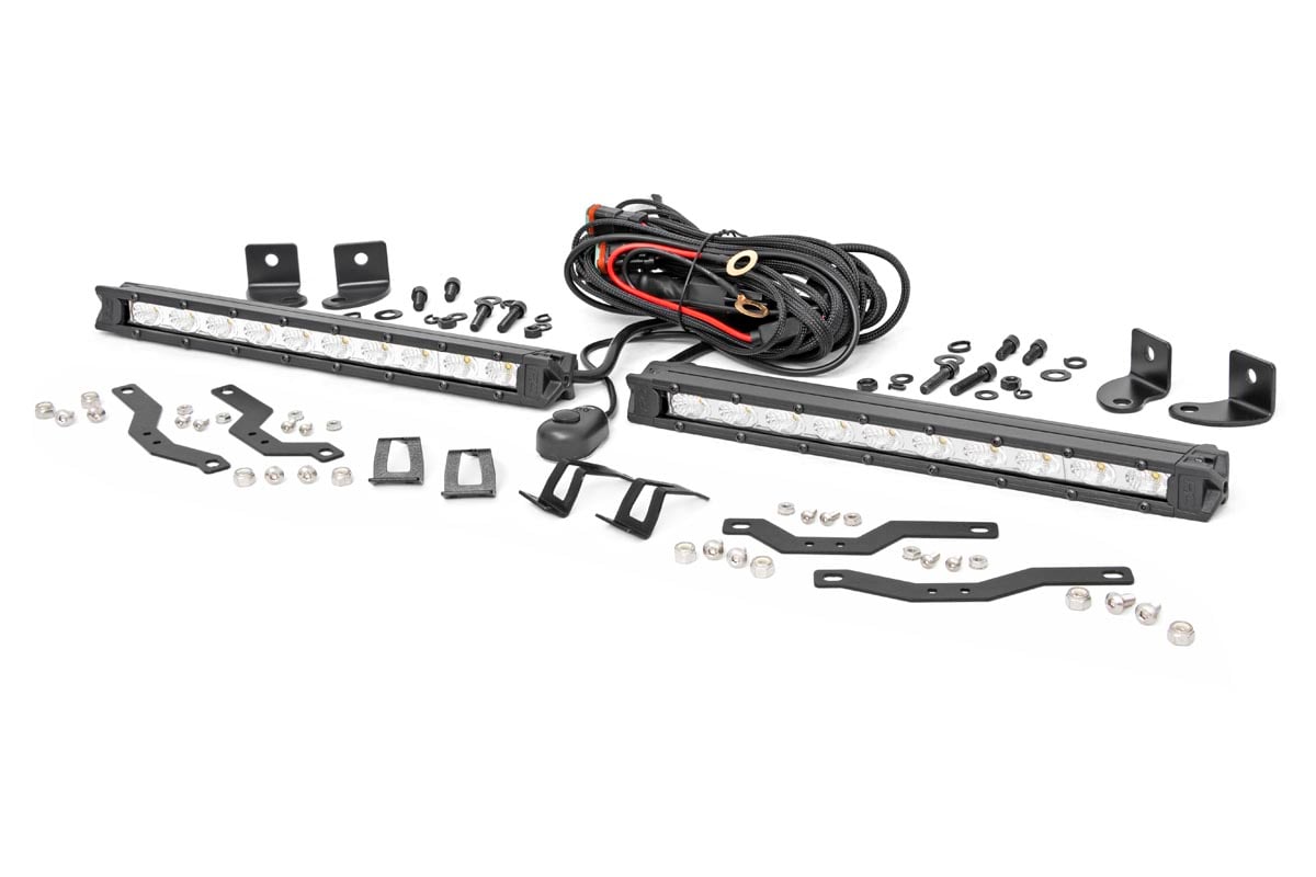 LED Light Kit | Grille Mount | 10" Chrome Slimline Pair | Ford F-150 (18-20) | 70809