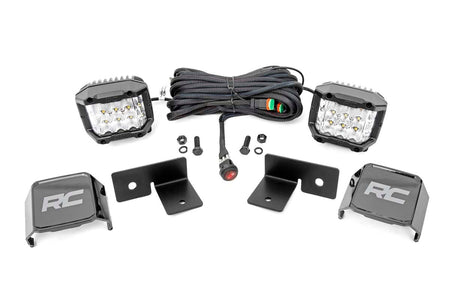 LED Light Kit | Under Bed Mount | 2" Chrome Pair | Wide Angle | Polaris General XP 4 1000  | 93032
