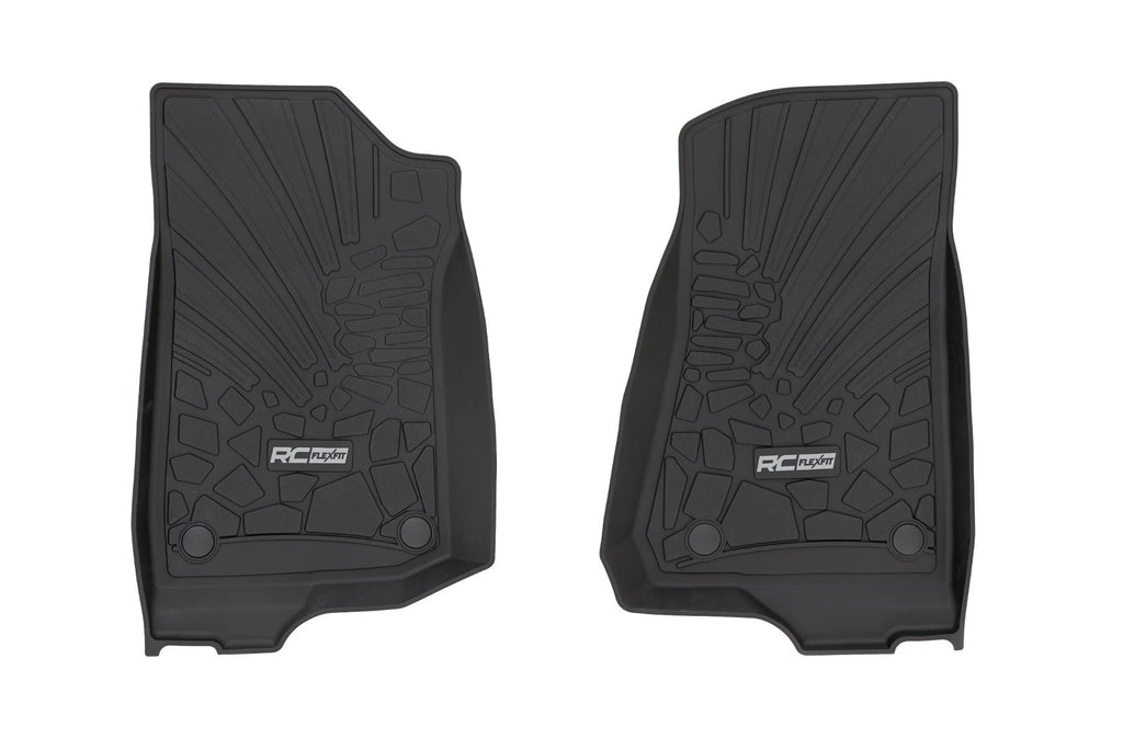 Flex Fit Floor Mats | FR | 4 Door | Jeep Wrangler Unlimited 4WD (2018-2025) | FF-6011