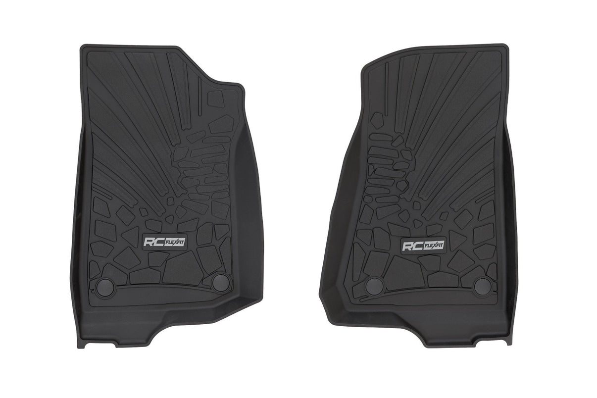 Flex Fit Floor Mats | FR | 4 Door | Jeep Wrangler Unlimited 4WD (2018-2025) | FF-6011