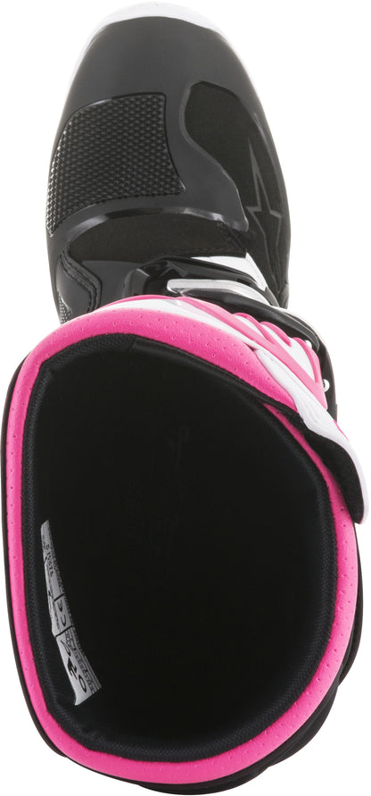 Alpinestars Stella Tech 3 Boots Black/White/Pink Sz 07 - Women's Performance Footwear