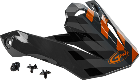 Visor W/Screws Fame Mx 86 Dark Grey/Orange