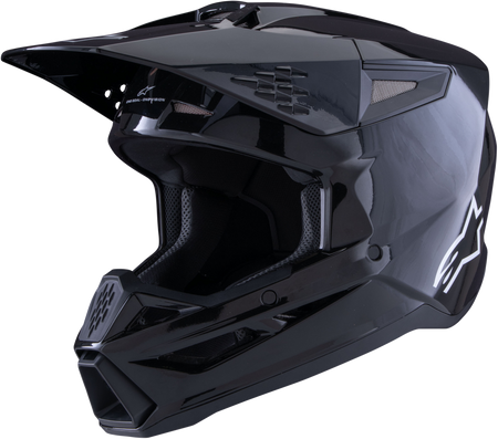 Sm3 Solid Helmet Black Glossy Sm