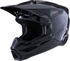 Sm3 Solid Helmet Black Glossy Lg