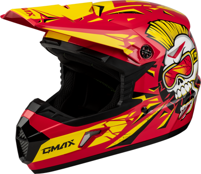 Youth Mx 46y Unstable Helmet Red/Yellow Ym