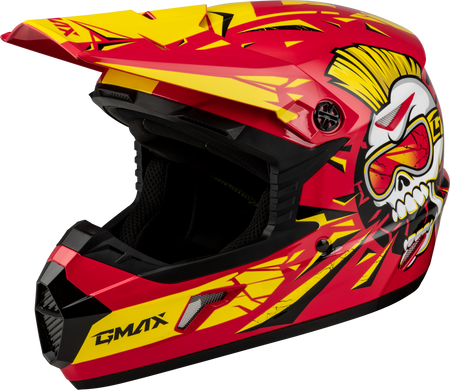 Youth Mx 46y Unstable Helmet Red/Yellow Ym