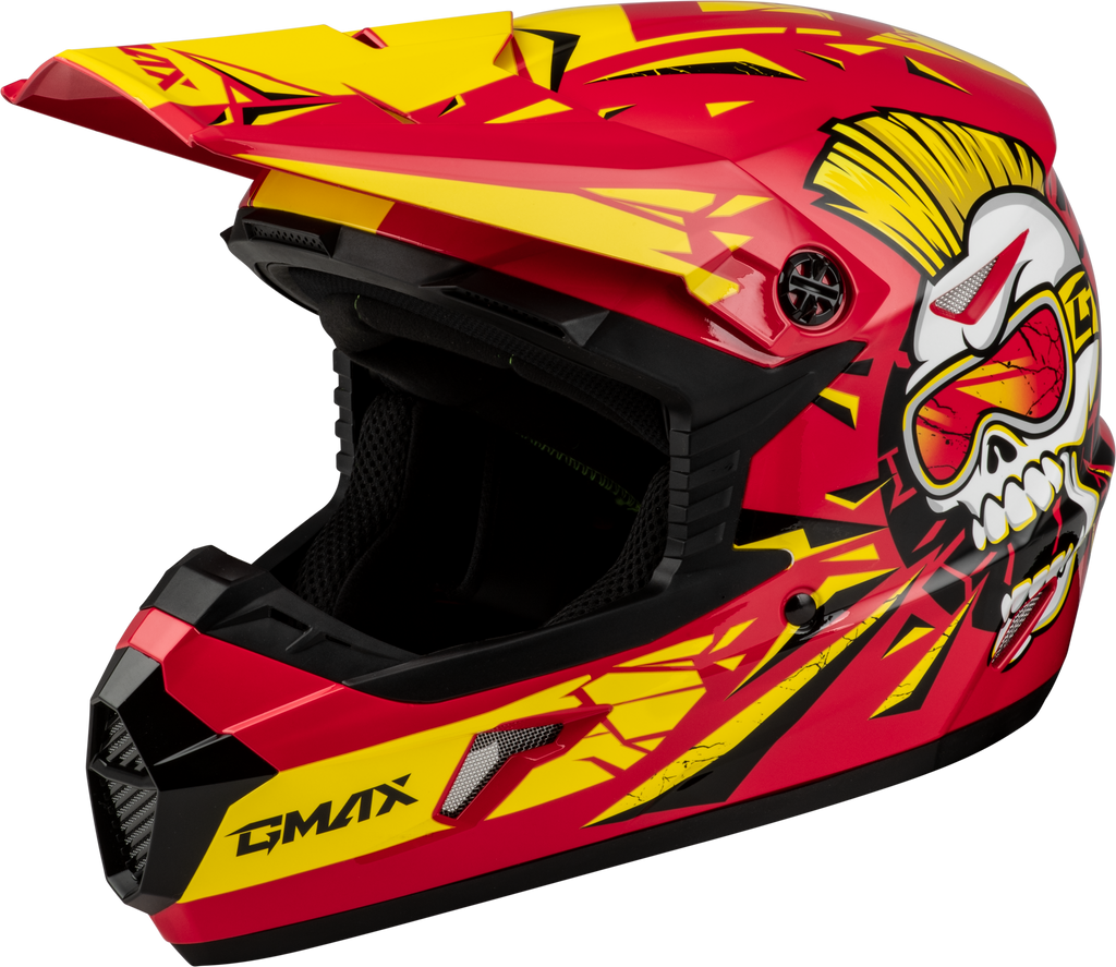 Youth Mx 46y Unstable Helmet Red/Yellow Yl