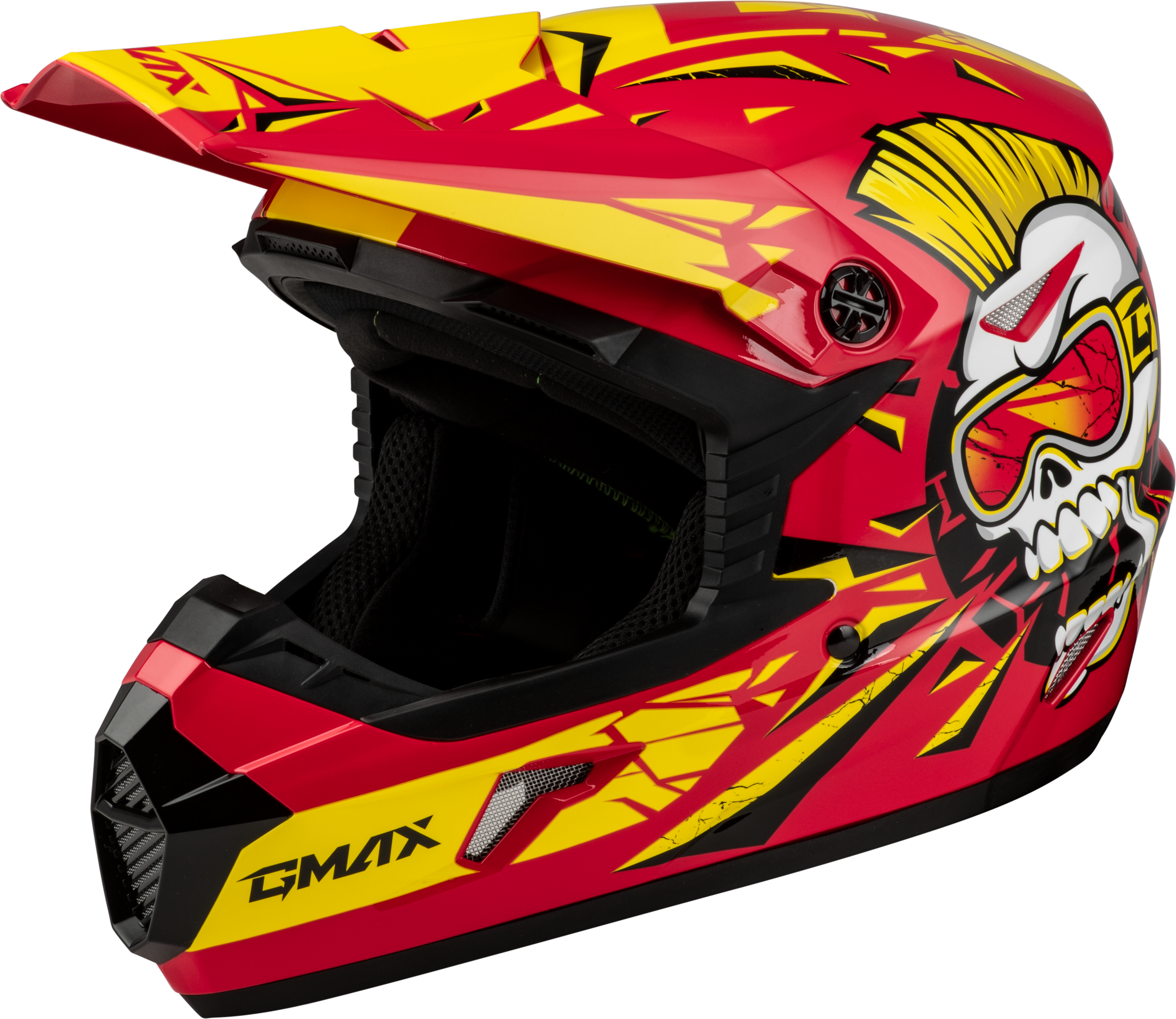 Youth Mx 46y Unstable Helmet Red/Yellow Yl