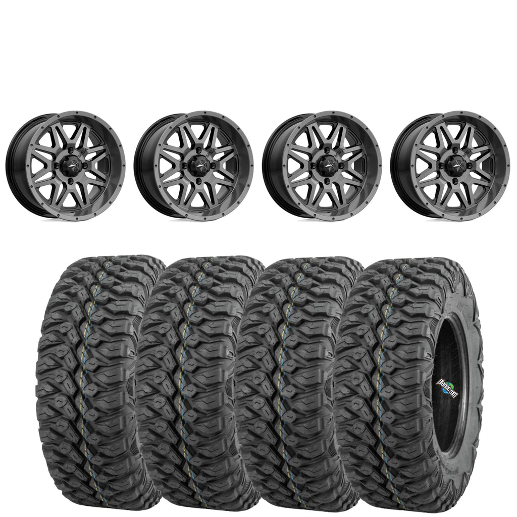 MSA M26 VIBE DARK TINT on QUADBOSS QBT846 tires