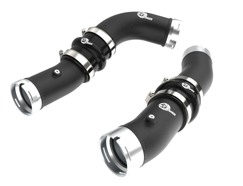 aFe 2024+ Toyota Tacoma BladeRunner 2.5in & 3in Aluminum Hot & Cold Charge Pipe Kit - Black