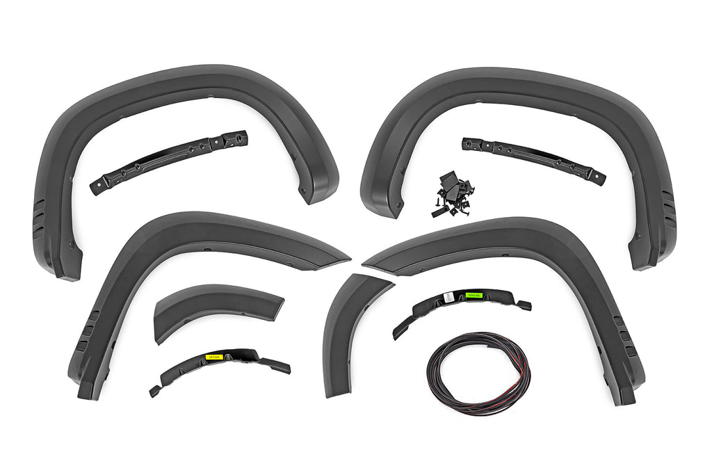 Rough Country | Fender Flares | SF1 | GBD Cypress Gray | Chevy Silverado 1500 2WD/4WD (2019-2025 & Classic) | F-C319201A-GBD