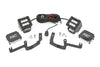 LED Light Kit | Ditch Mount | 2" Black Pair | Flood | Chevy Silverado 1500 (19-24) | 70842
