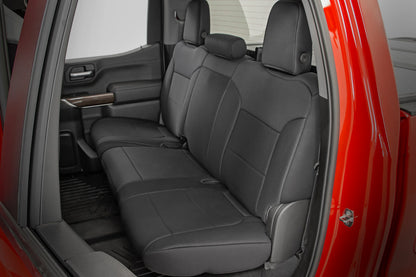 Seat Covers | FR 40/40/20 & RR Arm Rest | Chevy/GMC Sierra 1500 (19-25)/Silverado 1500 (19-25)  | 91036