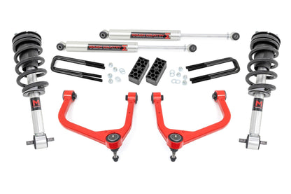 3.5 Inch Lift Kit | M1 Struts/M1 | Chevy Silverado 1500 2WD/4WD (2019-2025 & Classic) | 29540RED